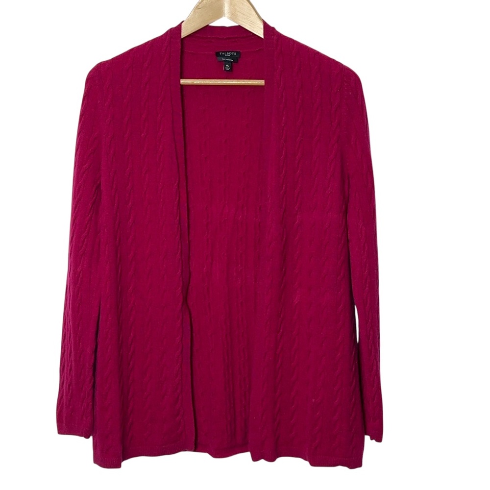 Talbots Petites Cashmere Cardigan Sweater Womens Size Mp